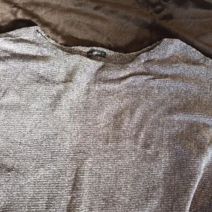Old Zara Blue Gray Chenille Sweater